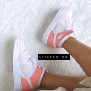 Custom painted Air Jordan 1 mid